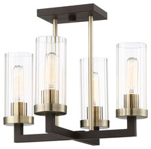 Minka-Lavery 3049-560 - 4 LIGHT SEMI FLUSH