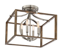 Minka-Lavery 4013-280 - 4 LIGHT SEMI FLUSH