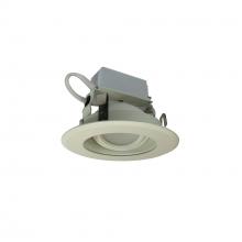  NLCBC-46930XWWLE4 - 4" Cobalt Adjustable LED Retrofit, 1000lm / 12W, 3000K, White Reflector / White Flange,