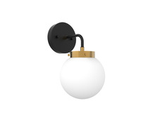Vinci Lighting Inc. WS1718-1AB/BKOP - Bianca Wall Sconce Aged Brass/Black