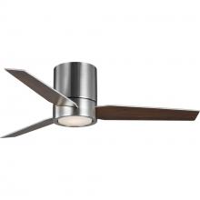 Progress P250058-009-30 - Braden Collection 44&#34; 3-Blade Brushed Nickel LED Mid-Century Modern Indoor Hugger Ceiling Fan