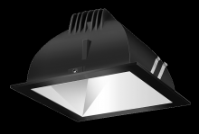 RAB Lighting NDLED4SD-50NHC-M-B - RECESSED DOWNLIGHTS 12 LUMENS NDLED4SD 4 INCH SQUARE UNIVERSAL DIMMING 50 DEGREE BEAM SPREAD 4000K