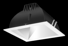 RAB Lighting NDLED4SD-50N-M-W - RECESSED DOWNLIGHTS 12 LUMENS NDLED4SD 4 INCH SQUARE UNIVERSAL DIMMING 50 DEGREE BEAM SPREAD 4000K