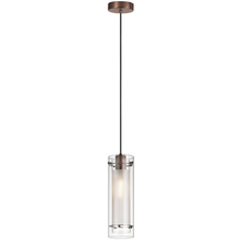 Dainolite 22152-CF-OBB - 1 Light Pendant, Oil Brushed Bronze Finish, Clear Frosted Glass