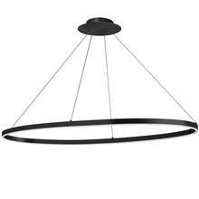 Dainolite CIR-4463C-MB - 63W Horizontal Chandelier, Matte Black with White Acrylic Diffuser