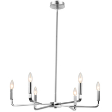 Dainolite CLT-246-PC - 6 Light Incandescent Chandelier, Polished Chrome