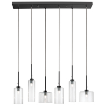 Dainolite IC-286P-MB - 6LT Halogen Horizontal Pendant, MB w/ Clear Glass