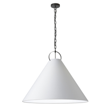 Dainolite PCN-321P-MB-790 - 1 Light Incandescent Pendant, Matte Black with White Shade