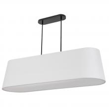 Dainolite PIT-484HP-MB - 4LT Horiz Pendant, MB w/ WH Shade