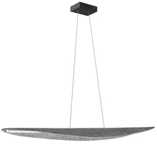 Dainolite PKN-4930HP-MB-500 - 30W Horizontal Pendant, Matte Black with Grey Felt Shade