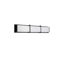 Dainolite VLD-413-MB - 36W Matte Black Vanity Light w/ White Acrylic Diffuser