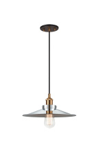 Matteo Lighting C46112AGCH - Bulstrode's Workshop Aged Gold Brass Pendant