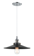 Matteo Lighting C46112CHBK - Bulstrode's Workshop Chrome Pendant