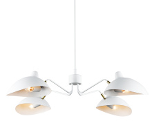 Matteo Lighting C57904WH - Droid White and Brushed Gold Pendant