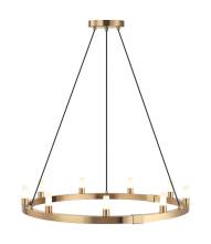 Matteo Lighting C75209AG - Cascadian Aged Gold Brass Chandelier