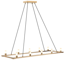 Matteo Lighting C75210AG - Cascadian Aged Gold Brass Chandelier