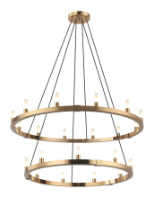 Matteo Lighting C75221AG - Cascadian Aged Gold Brass Chandelier