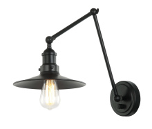 Matteo Lighting S01211BKBK - Brixson Black Wall Sconce