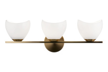 Matteo Lighting S04203AGOP - Uptowne Aged Gold Brass Vanity