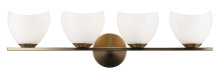 Matteo Lighting S04204AGOP - Uptowne Aged Gold Brass Vanity