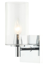 Matteo Lighting S04901CHCL - Candela Chrome Wall Sconce