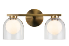 Matteo Lighting W60702AGCL - Derbishone Aged Gold Brass Wall Sconce