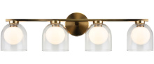 Matteo Lighting W60704AGCL - Derbishone Aged Gold Brass Wall Sconce