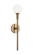 Matteo Lighting W64801AGOP - Candlestix Aged Gold Brass Wall Sconce