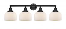  616-4W-BK-G71 - Bell - 4 Light - 35 inch - Matte Black - Bath Vanity Light