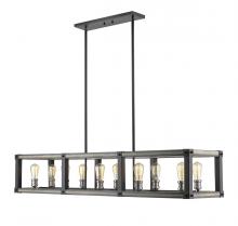 Z-Lite 472-10L-ABB - 10 Light Linear Chandelier