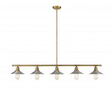 Z-Lite 613-5L-FB+BN - 5 Light Linear Chandelier