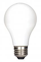 Satco Products Inc. S21714 - 7.5 Watt; A19 LED; Soft White; 2700K; Medium base; 120 Volt; 4-Pack