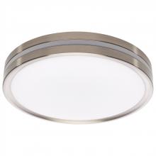 Nuvo 62/1690 - 11 Inch Surface Mount with Night Light; 5 CCT Selectable; Brushed Nickel Finish