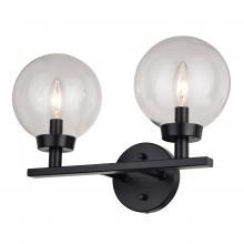  W0431 - Lander 2 Light Vanity Matte Black