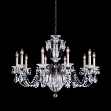 Schonbek 1870 1260N-40H - Bagatelle 13 Light 120V Chandelier in Polished Silver with Clear Heritage Handcut Crystal