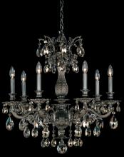 Schonbek 1870 5677-23H - Milano 7 Light 120V Chandelier in Etruscan Gold with Heritage Handcut Crystal