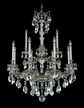 Schonbek 1870 5683-76H - Milano 12 Light 120V Chandelier in Heirloom Bronze with Heritage Handcut Crystal