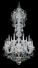 Schonbek 1870 6817-40R - Olde World 14 Light 120V Chandelier in Polished Silver with Clear Radiance Crystal