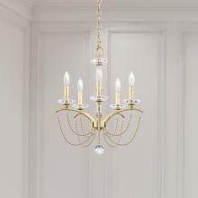 Schonbek 1870 BC7105N-48O - Priscilla 5 Light 120V Chandelier in Antique Silver with Clear Optic Crystal