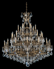 Schonbek 1870 6967-48S - Sophia 35 Light 120V Chandelier in Antique Silver with Crystals from Swarovski®