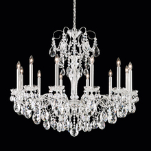 Schonbek 1870 ST1849N-48H - Sonatina 12 Light 120V Chandelier in Antique Silver with Clear Heritage Handcut Crystal