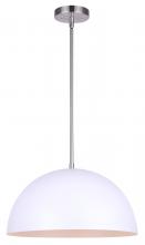 Canarm IPL734B01BNH - SADIE, IPL734B01BNH, MWH + BN Color, 1 Lt Rod Pendant, 100W Type A, 15.75" W x 11.25 - 59.25"