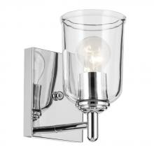 Kichler 45572CHCLR - Shailene 5" 1-Light Wall Sconce with Clear Glass in Chrome