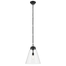 Kichler 52662BKCLR - Marsailli 19.75" 1-Light Large Pendant with Clear Glass in Black