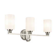 Kichler 55226NI - Gioe 24.25" 3-Light Vanity Light with Opal Glass in Brushed Nickel