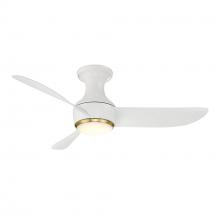 Modern Forms Canada - Fans Only FH-W2203-44L-SB/MW - Corona 44 Flush Mount Ceiling Fan