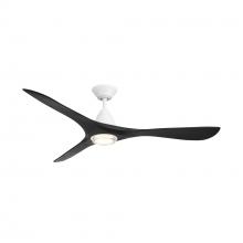Modern Forms Canada - Fans Only FR-D2504-60L-MW/MB - Carve 60 Downrod Ceiling Fan