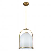 Artcraft AC10650BR - Dahlia 1 Light Pendant 11.5", Brushed Brass