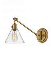 Hinkley Canada 3690HB-CL - Medium Swing Arm Single Light Sconce