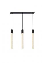  2066S32BK - Weston 3 Lights Pendant in Black